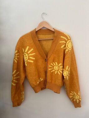 Sunburst Pattern Women's Cardigan